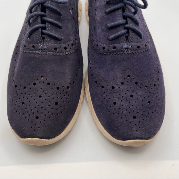 COLE HAAN ZERO GRANDE PEACOAT SUEDE OXFORD SNEAKERS - Picture 5 of 11